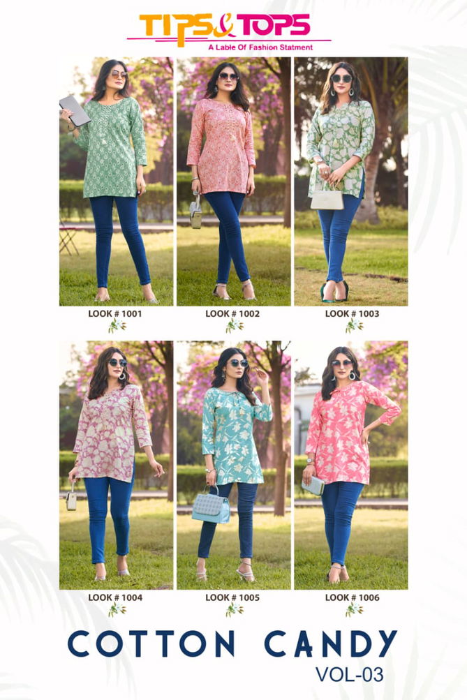 Cotton Candy Vol 3 By Tips And Tops Summer Special Ladies Top Wholesale Shop In Surat